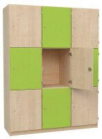 Fächerschrank Element mit 9 abschließbaren Fächern (1)