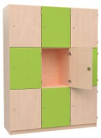 Fächerschrank Element mit 9 abschließbaren Fächern (1)