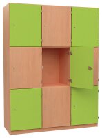 Fächerschrank Element mit 9 abschließbaren Fächern (2)