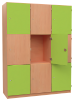 Fächerschrank Element mit 9 abschließbaren...