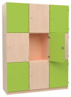 Fächerschrank Element mit 9 abschließbaren Fächern (2)