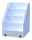 fahrbare Wickeltischtreppe für Wickelkommoden mit Edelstahl Griffstangen