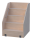 fahrbare Wickeltischtreppe für Wickelkommoden mit Edelstahl Griffstangen