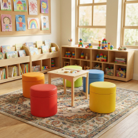 6 er Set XXL Sitzhocker Rundsäule 30xØ30 cm