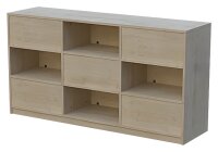 Raumteilerschrank wechselseitig offen