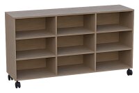 fahrbarer Raumteilerschrank 3 x 2 Fachböden