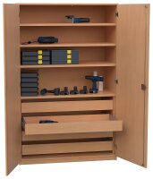 Materialschrank Werkraumschrank mit 4 Frontauszügen