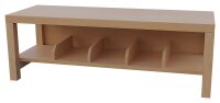 Stollen-Garderobenbank mit Schuhrost 100 cm