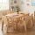 Kleinkindstuhl mit Armlehnen + Holztisch 120 x 80 cm 7 er Set