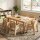 Kleinkindstuhl mit Armlehnen + Holztisch 120 x 80 cm 7 er Set