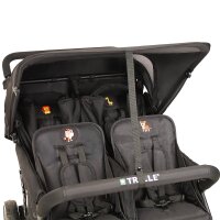 Krippenwagen 4-Sitzer mit Motor inkl. Regenschutz