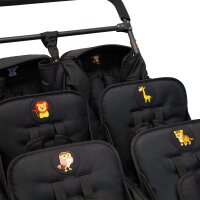 Krippenwagen 6-Sitzer inkl. Regenschutz
