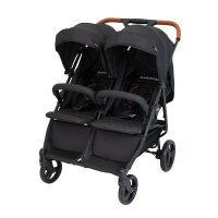 Krippenwagen Geschwisterwagen Adventure Black 2-Sitzer