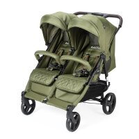 Krippenwagen Geschwisterwagen Adventure Olivgrün 2-Sitzer