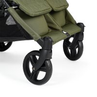 Krippenwagen Geschwisterwagen Adventure Olivgrün 2-Sitzer