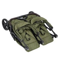 Krippenwagen Geschwisterwagen Adventure Olivgrün 2-Sitzer