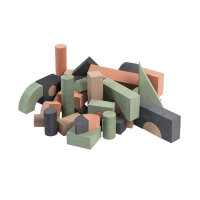 Baby Schaumstoffbausteine Anthrazit 52-tlg