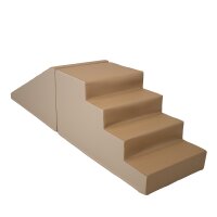 Bewegungslandschaft Treppe und Rutsche sand