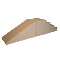 Bewegungslandschaft Treppe und Rutsche sand