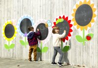 Outdoortafeln Blumen 5er Set