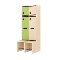 Komplettgarderobe Türe 2 Plätze mit...