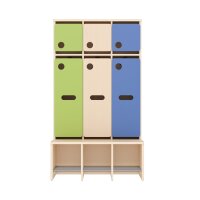 Komplettgarderobe Türe 3 Plätze mit...