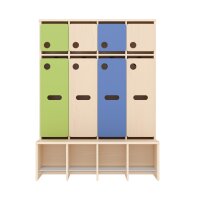 Komplettgarderobe Türe 4 Plätze mit...