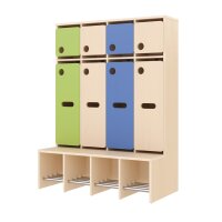 Komplettgarderobe Türe 4 Plätze mit...