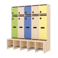 Komplettgarderobe Türe 5 Plätze mit...