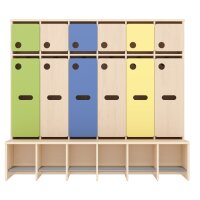 Komplettgarderobe Türe 6 Plätze mit...