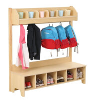 Garderobe Kindergarten 6 Plätze