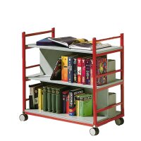 Bücherwagen mit 3 Ebenen