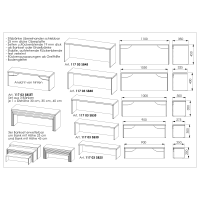 Stapelbänke Kindergarten Sitzbänke 3 er Set