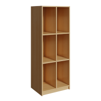 Birke Schultaschenschrank Ranzenregal 6 Fächer 3...