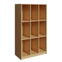 Birke Schultaschenschrank Ranzenregal 9 Fächer 3...