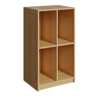 Birke Schultaschenschrank Ranzenregal 2 Fächer 2...