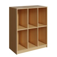 Birke Schultaschenschrank Ranzenregal 3 Fächer 2...