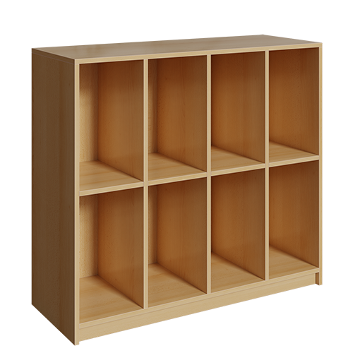 Schultaschenschrank Ranzenregal 4 Fächer 2 reihig