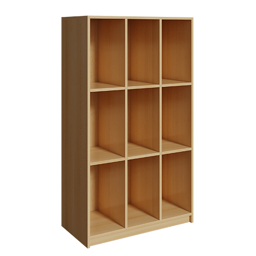 Schultaschenschrank Ranzenregal 9 Fächer 3 reihig