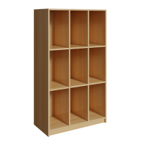 Schultaschenschrank Ranzenregal 9 Fächer 3 reihig