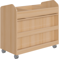 Kreativwagen Bastelwagen fahrbar mit 18 Boxen