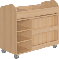 Kreativwagen Bastelwagen fahrbar mit 9 Boxen