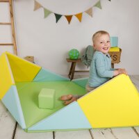 3-in-1 Spielmatte faltbar zu Tipi-Zel oder Boot