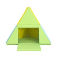 3-in-1 Spielmatte faltbar zu Tipi-Zel oder Boot