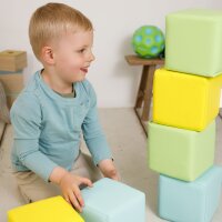 Softbausteine-Set mit 6 Schaumstoffwürfeln