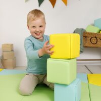 Softbausteine-Set mit 6 Schaumstoffwürfeln