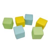 Softbausteine-Set mit 6 Schaumstoffwürfeln