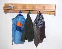 Garderobenablage offen 120 cm-6 Plätze