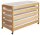 Kindergarten Stapelbett mit Lattenrost 130 cm inkl. Matratze