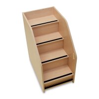 fahrbare Wickeltischtreppe für Wickelkommoden Ahorn